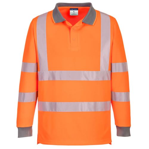 PORTWEST HI-VIS ECO POLO EC11 / Fényvisszaverő hosszú ujjú pólóing, 6 db/csomag