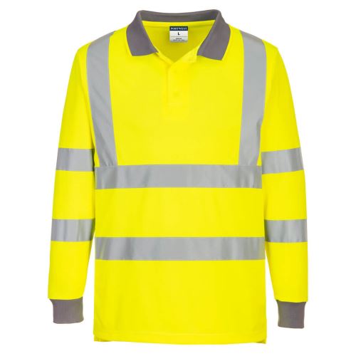 PORTWEST HI-VIS ECO POLO EC11 / Fényvisszaverő hosszú ujjú pólóing, 6 db/csomag